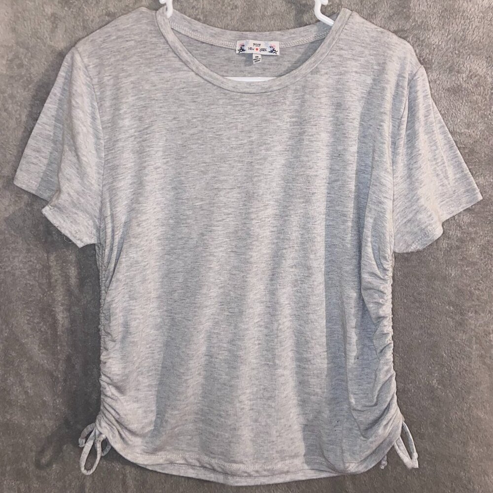 Gray Crop Tee